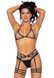 Пояс для чулок Leg Avenue Rhinestone garter strapps OS Black SO7932 фото 3