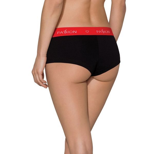 Трусики-шортики Passion PS003 PANTIES L, black SO4207