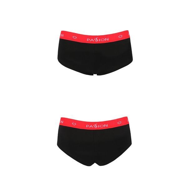 Трусики-шортики Passion PS003 PANTIES L, black SO4207