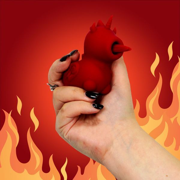 Вібратор-єдиноріжка Unihorn &ndash; Blaze Diablo, пестливий роздвоєний язичок SX2858