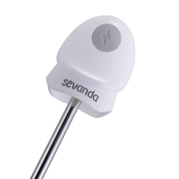 Уретральный зонд LOCKINK SEVANDA Vibrating & E-stim Metal Urethral Sounding - White SX0885