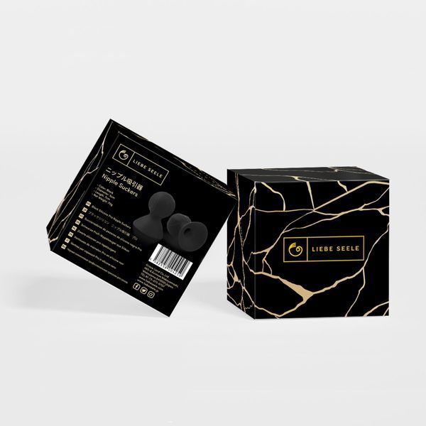Присоски для сосків Liebe Seele Nipple Suckers Black, силікон SO9529