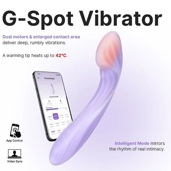 Смарт-вибратор для точки G Svakom Margot, 2 мотора, подогрев SX3226