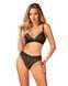 Комплект белья Obsessive Natilya 2-pcs set M/L, black, бюстгальтер, трусики SO7718 фото 1