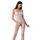 Бодистокинг Passion BS069 white, комбинезон, имитация чулок и боди PBS069W фото 1