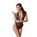 Боди монокини с глубоким декольте Passion OTAVIA BODY L/XL, black EL15701 фото 1