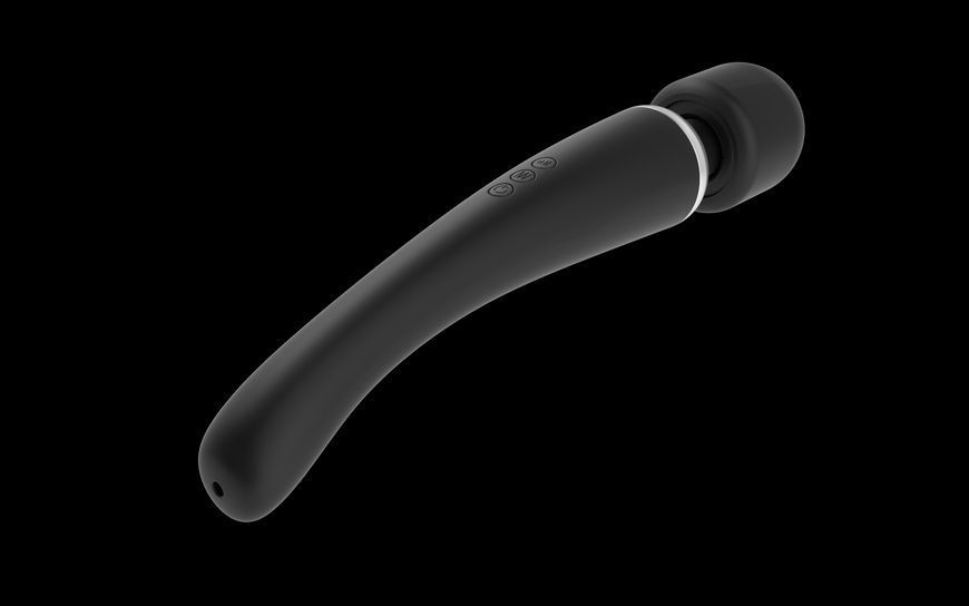 Потужний вібромасажер Dorcel Megawand Black перезаряджуваний, 160 режимів SO1403
