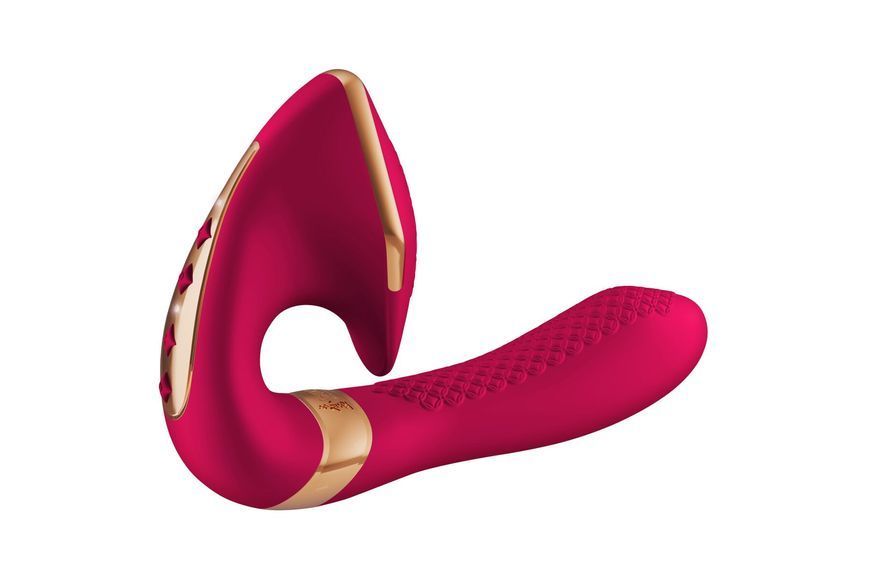 Вагінально-кліторальний вібратор Shunga Soyo Raspberry SO6906