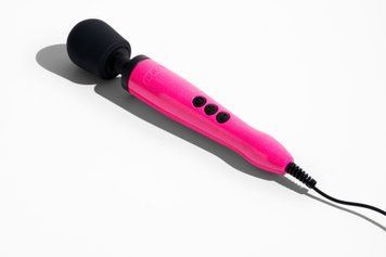 Вібромасажер DOXY Die Cast Massager Hot Pink, дуже потужний, живлення 220В, металевий корпус SX2456
