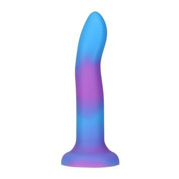 Светящийся в темноте фаллоимитатор ADDICTION Rave 8&Prime; Glow in the Dark Dildo Blue Purple, 20,3 см SO6851