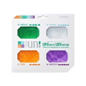 Набор унисекс-стимуляторов Tenga UNI Variety Pack (4 шт), лубрикант в комплекте SO9809