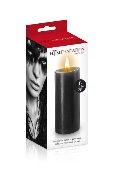 БДСМ-cвеча низкотемпературная Fetish Tentation SM Low Temperature Candle Black SO3754