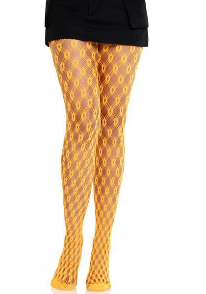 Колготки Leg Avenue Eyelet Net Tights Neon Orange One Size SX2754