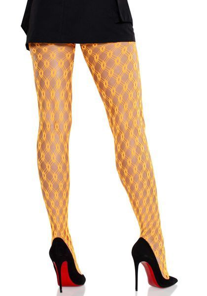 Колготки Leg Avenue Eyelet Net Tights Neon Orange One Size SX2754