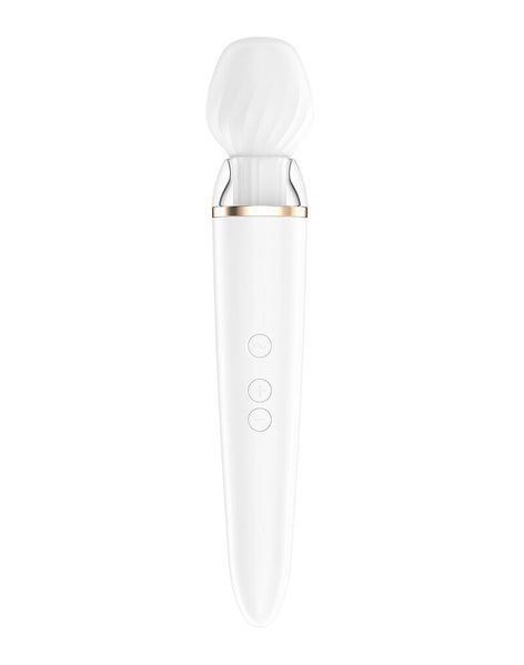 Смарт вібромасажер зі змінною головкою Satisfyer Double Wand-er SO6135