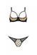 Эротический комплект Passion MARINA SET WITH OPEN BRA, L/XL, beige, открытые чашки SO9732 фото 3
