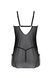 Пеньюар Passion DROSERA CHEMISE black, XXL/XXXL, мереживний ліф зі стрепами, трусики в комплекті SX0475 фото 4