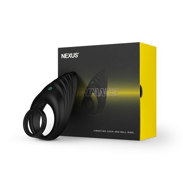 Ерекційне віброкільце Nexus Enhance Vibrating Cock and Ball Ring, подвійне SO6639