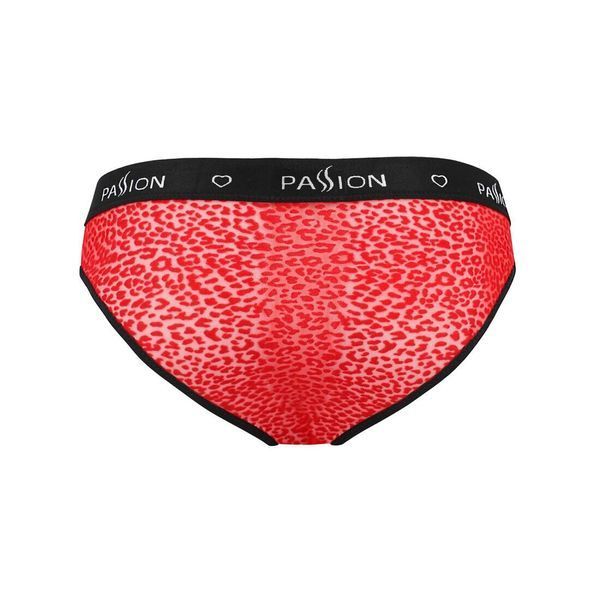 Чоловічі напівпрозорі труси Passion 031 SLIP MIKE L/XL Red, під леопард SO7564