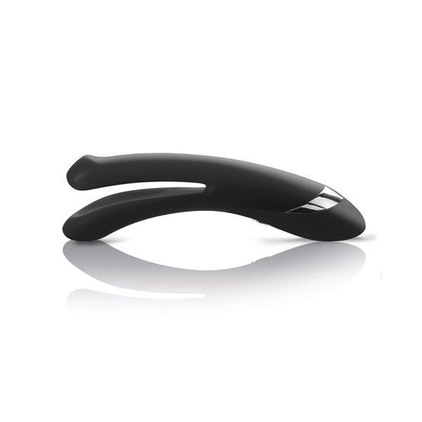 Вибратор двойной с электростимуляцией Mystim Tingling Aparte eStim Black, миостимулятор SO2989