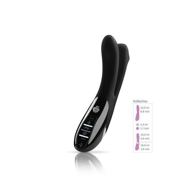 Вибратор двойной с электростимуляцией Mystim Tingling Aparte eStim Black, миостимулятор SO2989