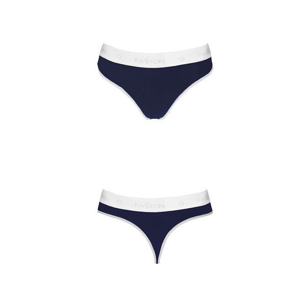 Спортивні трусики-стрінги Passion PS007 PANTIES M, navy blue SO4252