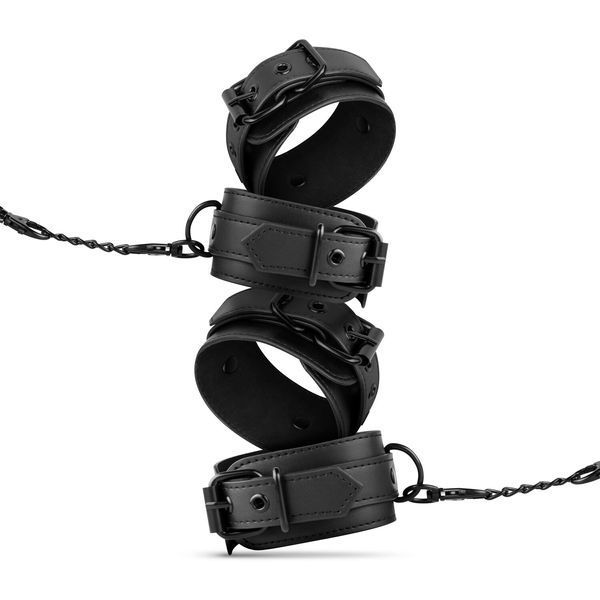 Набор БДСМ Bedroom Fantasies: Kinky Bondage Set 5-piece, наручники, поножи, повязка, флоггер, свечи SO8813