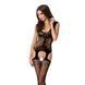 Бодистокинг Passion BS046 black, комбинезон с имитацией чулок PBS046B фото 1