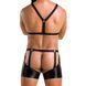 Комплект эротического мужского белья Passion 047 SET JOHN XXL/XXXL Black, трусы, портупея SO7614 фото 2