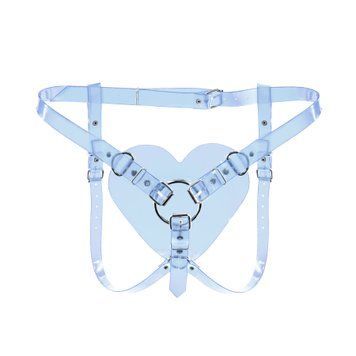 Трусики Сердце для страпона Feral Feelings - Hearts Strap-on Belt Trasparent SO9313