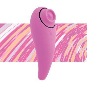 Пульсатор для клітора плюс вібратор FeelzToys - FemmeGasm Tapping & Tickling Vibrator Pink SO4579
