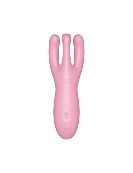 Кліторальний смарт-вібратор Satisfyer Threesome 4 Pink з трьома пальчиками SO6082