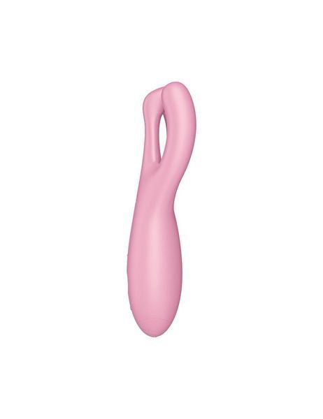 Кліторальний смарт-вібратор Satisfyer Threesome 4 Pink з трьома пальчиками SO6082