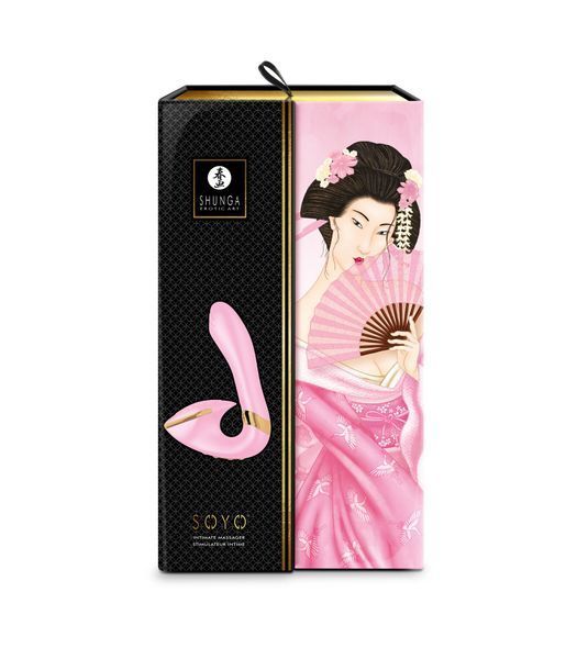 Вагинально-клиторальный вибратор Shunga Soyo Light Pink SO6907