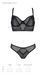 Комплект Passion DROSERA SET black, XXL/XXXL, сітка+мереживо, бюстьє та трусики танга SX0481 фото 5