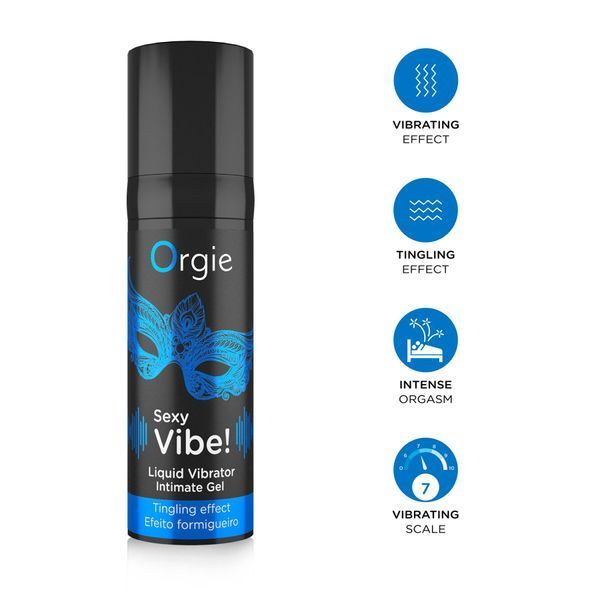Рідкий вібратор Orgie Sexy Vibe! Liquid Vibrator, 15 мл, з ефектом мурашок SX1549