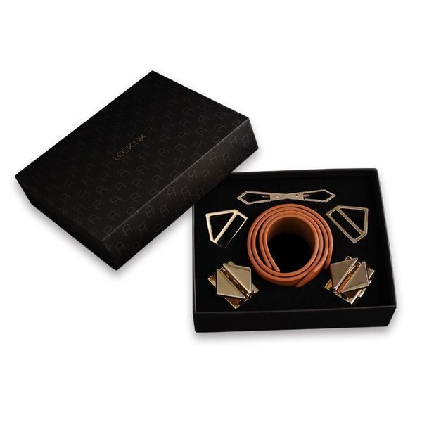 Фіксатори для рук та ніг LOCKINK Wristcuffs/Anklecuffs, коричневі, натуральна шкіра SX0836