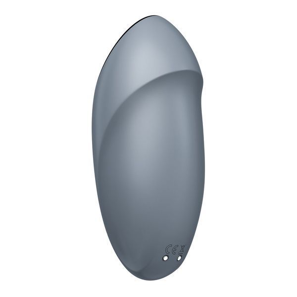 Вібростимулятор-пульсатор Satisfyer Tap & Climax 1 Bluegrey, ефект постукування пальцем, 2 мотори SX0568