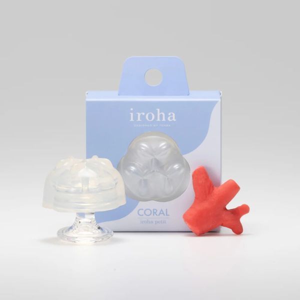 Стимулятор для ерогенних зон IROHA Petit &ndash; Coral, можна охолоджувати та нагрівати SX2286