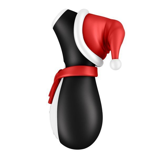 Вакуумный клиторальный стимулятор Satisfyer Penguin Holiday Edition, в шапочке и шарфе SO8777