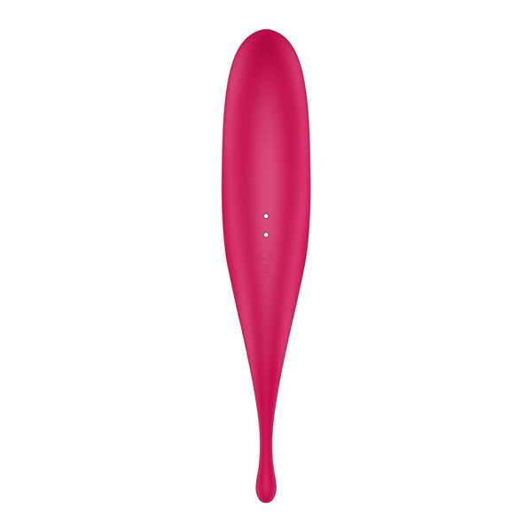 Вібратор для клітора з вакуумною стимуляцією Satisfyer Twirling Pro Red SO7802