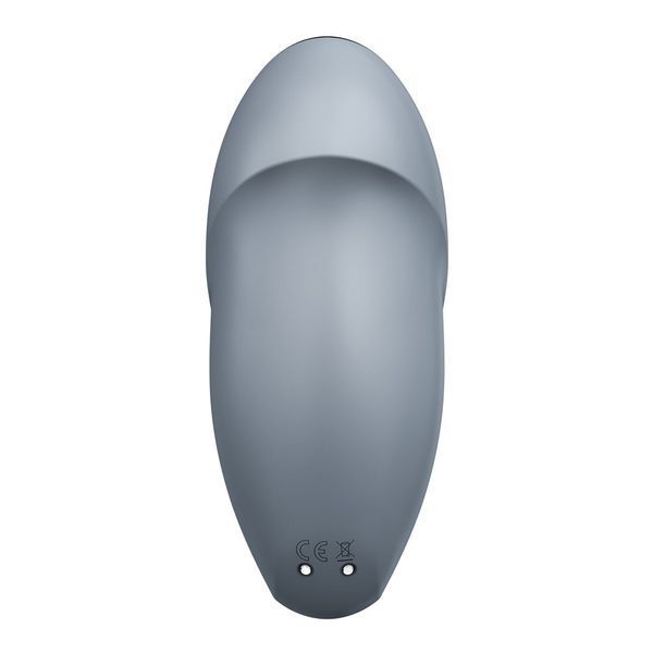 Вібростимулятор-пульсатор Satisfyer Tap & Climax 1 Bluegrey, ефект постукування пальцем, 2 мотори SX0568