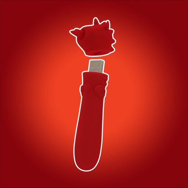 Вібратор-єдиноріжка Unihorn USB Bullet &ndash; Blaze Diablo віброкуля, USB-зарядка, 10 режимів SX2859
