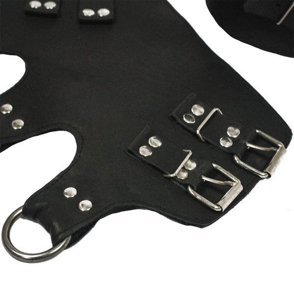 Поножи-манжеты для подвеса за ноги Art of Sex &ndash; Leg Cuffs For Suspension, черные, натуральная кожа SO5182