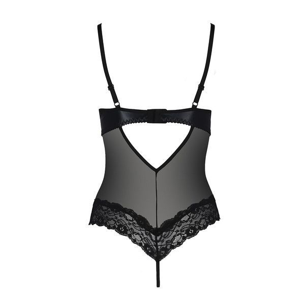 Боди с открытой грудью Passion Exclusive NORTH BODY S/M, black PS24002