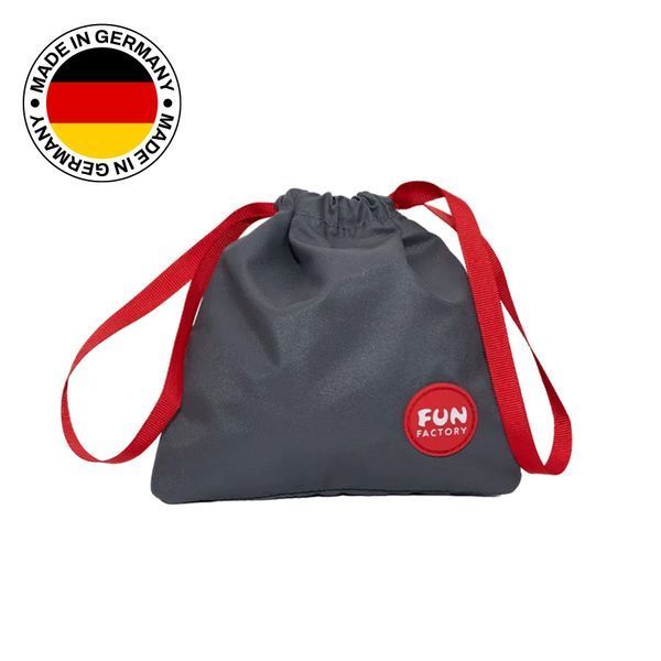 Сумка для секс-игрушек Fun Factory TOYBAG, S, серая, кисет, 14x14 см SX1009
