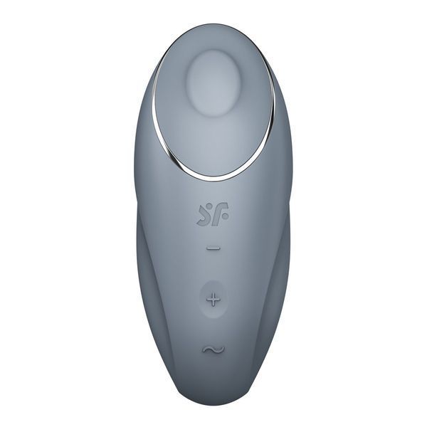 Вібростимулятор-пульсатор Satisfyer Tap & Climax 1 Bluegrey, ефект постукування пальцем, 2 мотори SX0568
