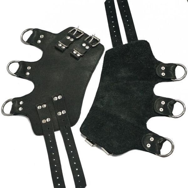 Поножи-манжеты для подвеса за ноги Art of Sex &ndash; Leg Cuffs For Suspension, черные, натуральная кожа SO5182