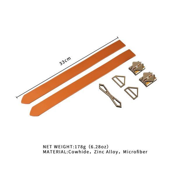 Фіксатори для рук та ніг LOCKINK Wristcuffs/Anklecuffs, коричневі, натуральна шкіра SX0836