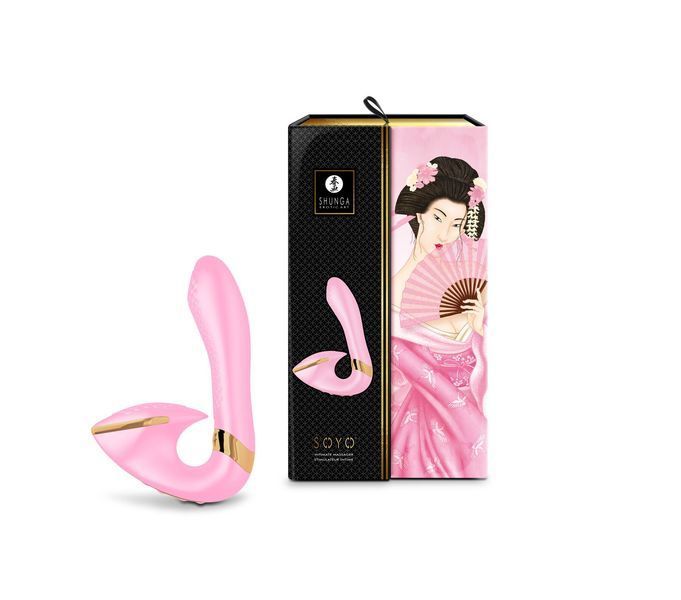 Вагинально-клиторальный вибратор Shunga Soyo Light Pink SO6907